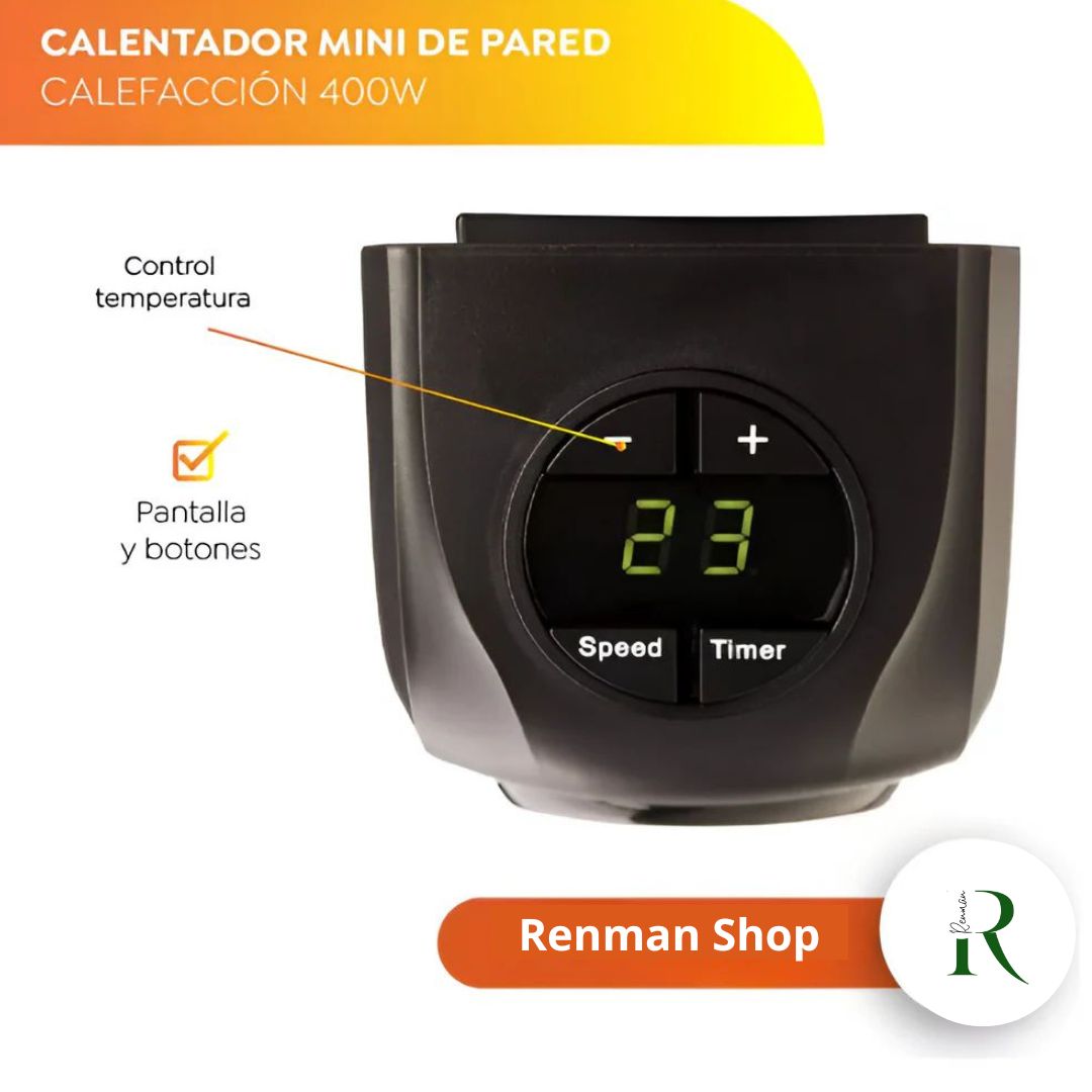 Calefactor Mini| Calienta tu hogar en 3 minutos